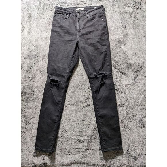 Levi's Denim - Levi's 721 High Rise Skinny Distressed Women's Jeans Size 31 Black
